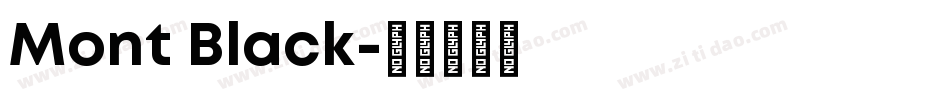 Mont Black字体转换